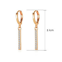 CRYSTAL ENGLISH CLAMP HANGING EARRINGS K1508