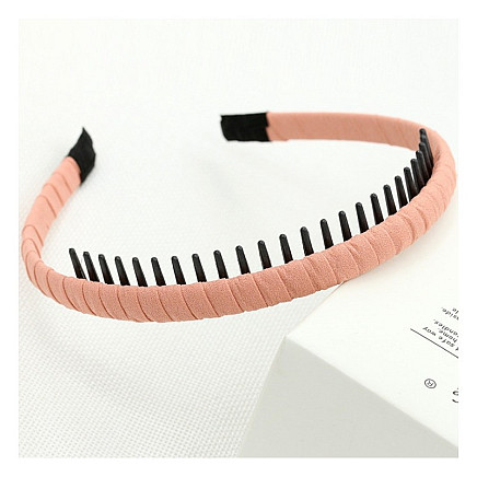 Basic thin hairband, pink O373R