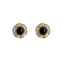 Stud EARRINGS with black eye K1519