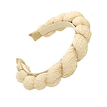 HAIRBAND Braided thick CREAM O419K