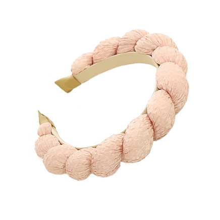 HAIRBAND Braided thick PINK O419R