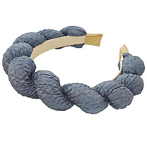 HAIRBAND Braided thick Blue O408WZ3