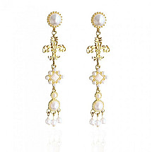 EARRINGS with long pearls K1579