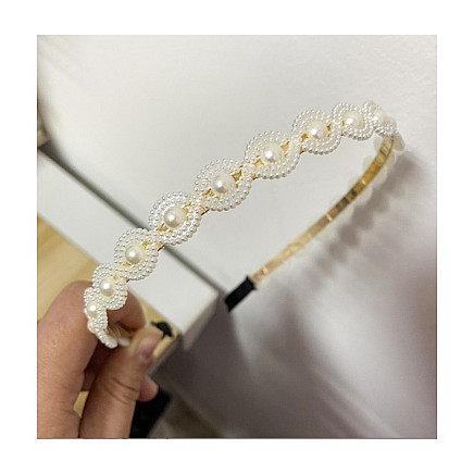 DECORATIVE PEARL HAIRBAND O430