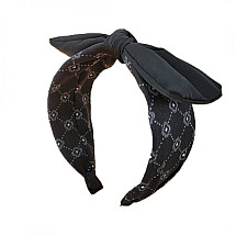 HAIRBAND PIN UP TURBAN, BLACK O451PIECE