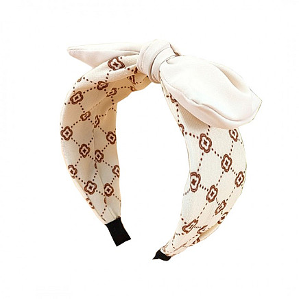 HAIRBAND PIN UP TURBAN, CREAM O451K