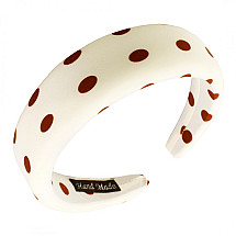 Creamy Dots O441 headband