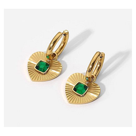 Earrings made of 14k gold-plated stainless steel KST2802ZIE