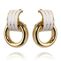 Earrings made of 14k gold-plated stainless steel KST2803B