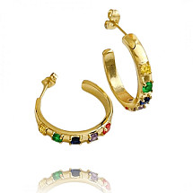 Earrings made of 14k gold-plated stainless steel KST2805