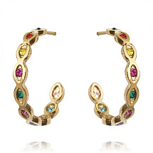 Earrings made of 14k gold-plated stainless steel KST2807KOL