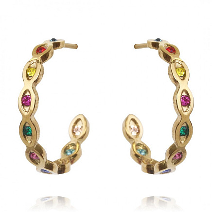 Earrings made of 14k gold-plated stainless steel KST2807KOL