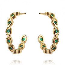 Earrings made of 14k gold-plated stainless steel KST2807ZIE