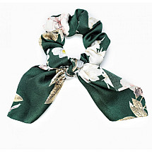 Hair elastic, short scarf, green, PIN UP GUM98