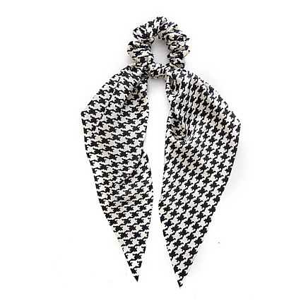 Hair elastic, long houndstooth scarf, PIN UP GUM93