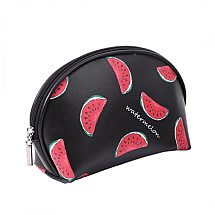 Black cosmetic bag with watermelon pattern, KS58 case