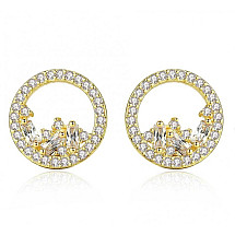 Earrings made of gold-plated stainless steel KST2850