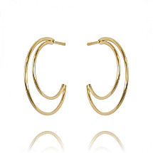 Earrings made of gold-plated stainless steel KST2842