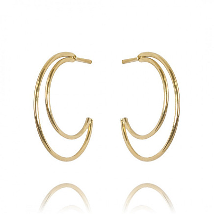 Earrings made of gold-plated stainless steel KST2842