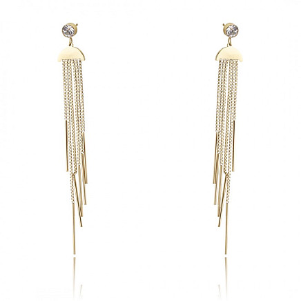 Earrings made of gold-plated stainless steel KST2841