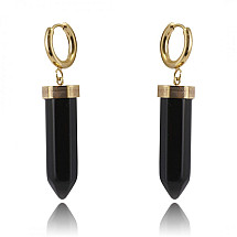 Earrings made of 14k gold-plated stainless steel KST2904CZ