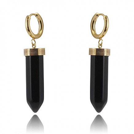 Earrings made of 14k gold-plated stainless steel KST2904CZ