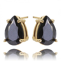 Earrings made of 14k gold-plated stainless steel KST2907CZ