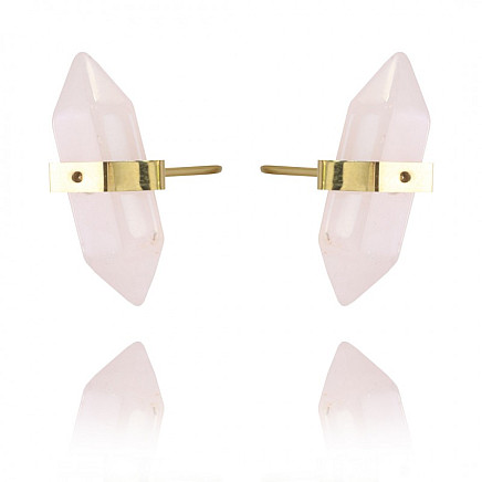 Earrings made of gold-plated stainless steel KST2912R