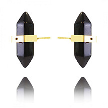 Earrings made of gold-plated stainless steel KST2912CZ