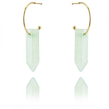 Earrings made of gold-plated stainless steel KST2914