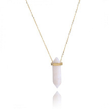 Necklace made of 14k gold-plated stainless steel NST1599B