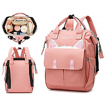 Bag, stroller organizer, backpack for mother, pink PLM11R