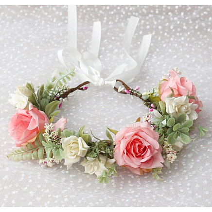 Wreath headband flowers wreath BOHO W95