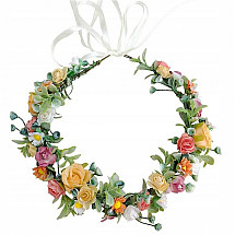 Wreath headband flowers wreath BOHO W98