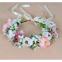 Wreath headband flowers wreath BOHO W101