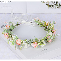 Wreath headband wreath BOHO flowers W104