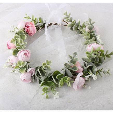 Wreath headband wreath BOHO flowers W84