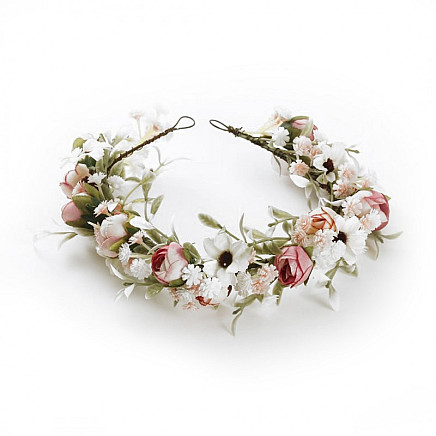 Wreath headband wreath BOHO flowers W88