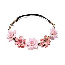 Wreath headband wreath of rich flowers W78R