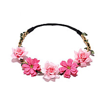 Wreath headband wreath of rich flowers W78FIO