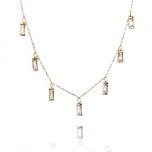 Necklace made of 14k gold-plated stainless steel NST1541