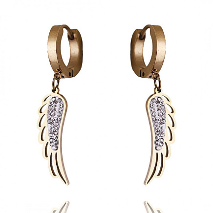 Earrings made of 14k gold-plated stainless steel KST2660