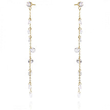 Earrings made of 14k gold-plated stainless steel KST2665