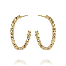 Earrings made of 14k gold-plated stainless steel KST2926