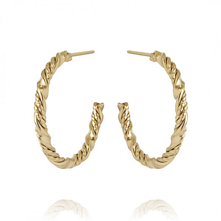 Earrings made of 14k gold-plated stainless steel KST2926