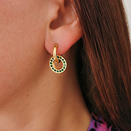 Earrings made of 14k gold-plated stainless steel KST2933ZIE