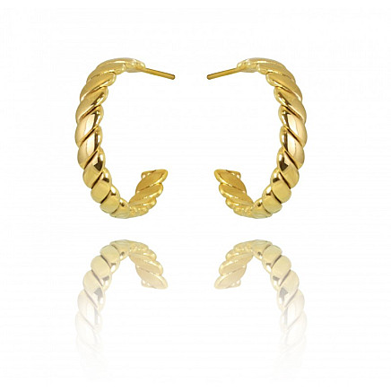 Earrings made of 14k gold-plated stainless steel KST2970