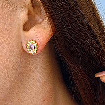 Earrings made of 14k gold-plated stainless steel KST2971