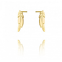 Earrings made of 14k gold-plated stainless steel KST2955