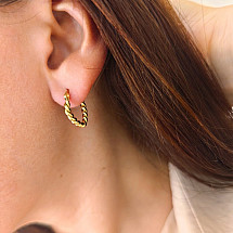 Earrings made of gold-plated stainless steel KST2840